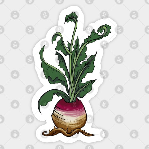 Turnip Sticker by CréaTiff